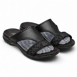 Merrell Sweetpea Black Leather Sandal Q Form - Size 6